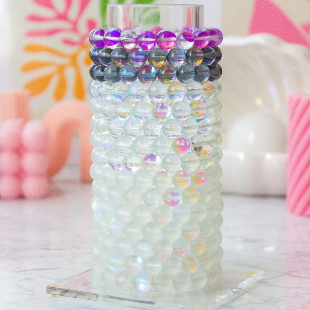๐HP๐ Iridescent Boho Beaded Stretch Stone Bracelet - Picture 1 of 2